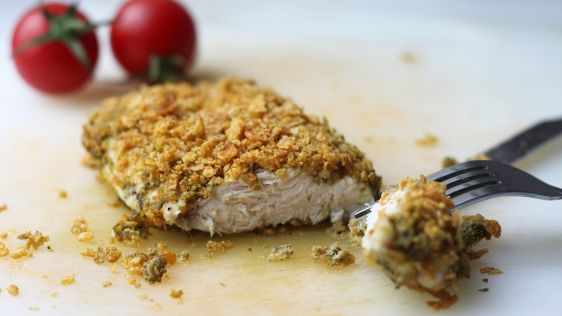 Pesto Fried Chicken recipe
