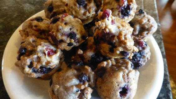Low Fat Blueberry Cranberry Bran Muffins recipe