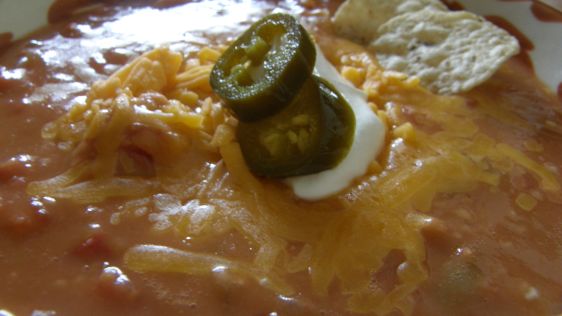 Surprisingly Good Refried Bean Soup recipe