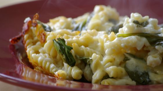 Light Macaroni And Cheese With Spinach recipe