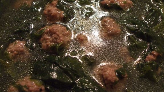 Comfort Soup Spinach Meatballs recipe