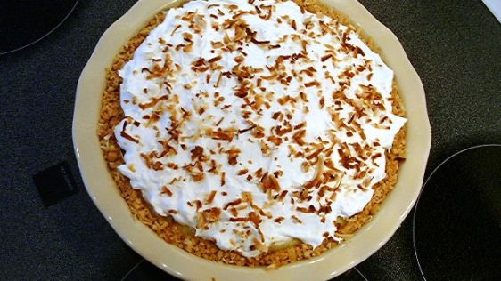 Pineapple Coconut Cream Pie In Coconut Cookie Crust recipe