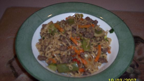 Oriental Beef Noodle Toss recipe