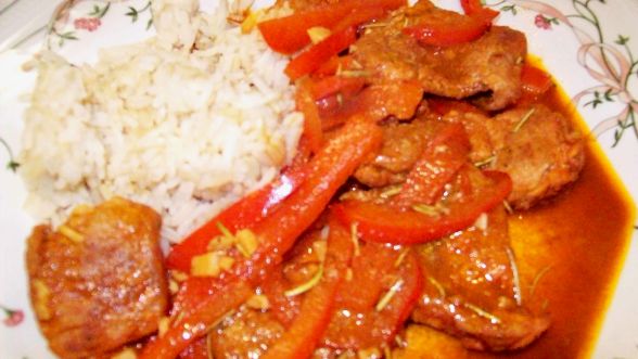 Barcelona Style Pork Tenderloin With Sherry Peppers recipe