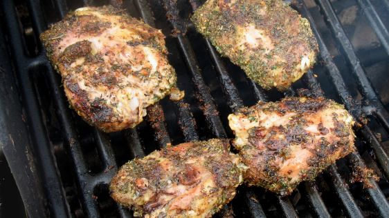 Grilled Herbed Chicken Thighs recipe