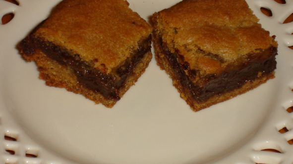 Fudge Filled Blondies recipe