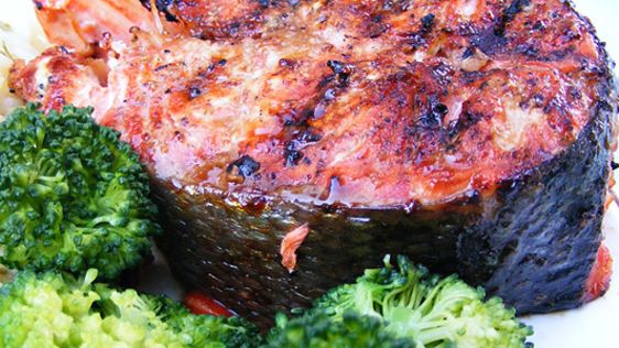 Easy Glazed Grilled Salmon recipe