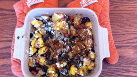 Easy Peach Crisp For Two recipe