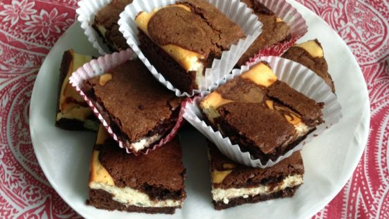 Ricotta Filled Brownie Squares recipe