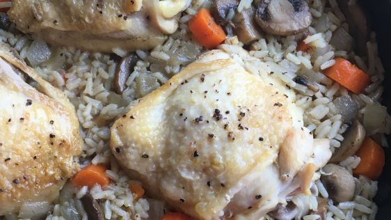 Skillet Chicken And Rice recipe