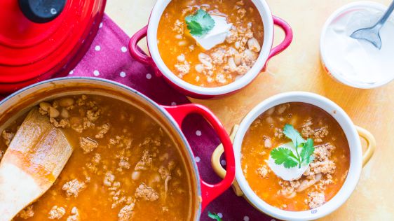 Ground Turkey And White Bean Chili recipe