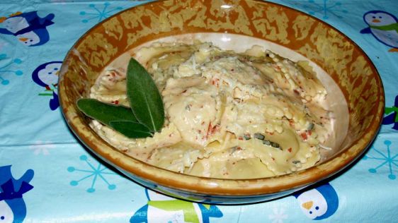 Ravioli With Prosciutto Roma Tomato And Sage recipe