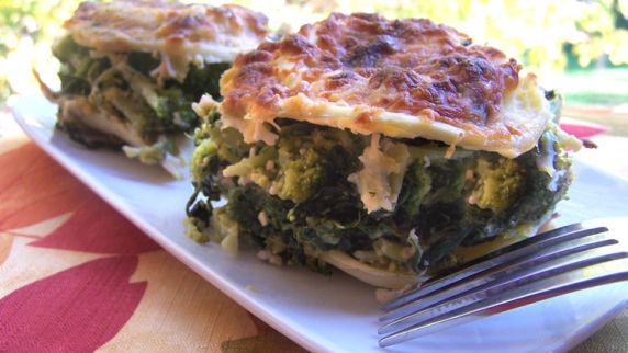 Ravioli Baked With Broccoli And Spinach recipe