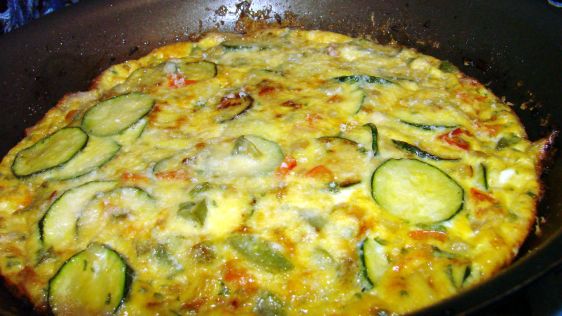 Bell Pepper And Zucchini Frittata recipe