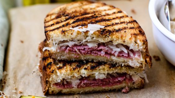 Grilled Reuben Sandwiches recipe