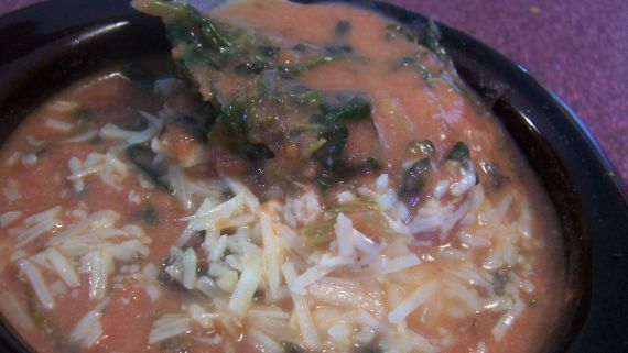 Tomato And Spinach Soup recipe