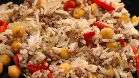 Rooz Ma Lahem Rice With Meat recipe