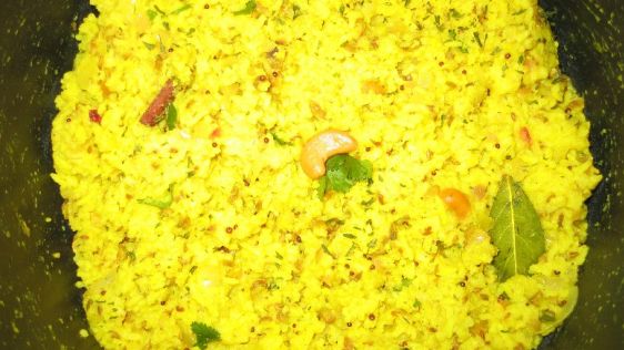 Lemon Rice With Dals recipe