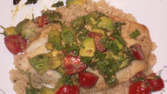Cod With Warm Avocado Salsa recipe