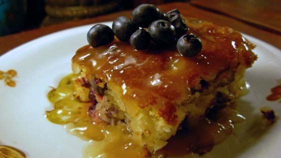 Lemon Blueberry Cake Hot Honey Butter Sauce recipe