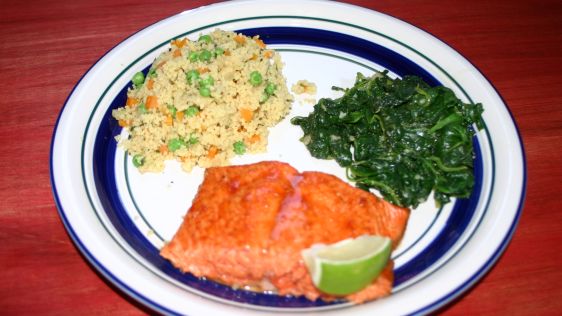 Salmon With Chili Honey Glaze recipe