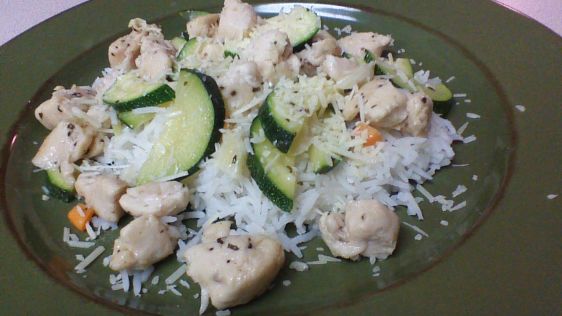 Garlic Chicken Zucchini Stir Fry recipe