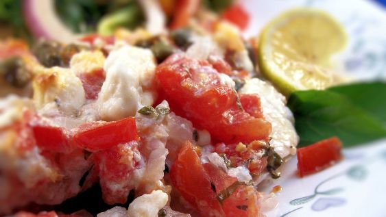 Mediterranean Style Orange Roughy recipe