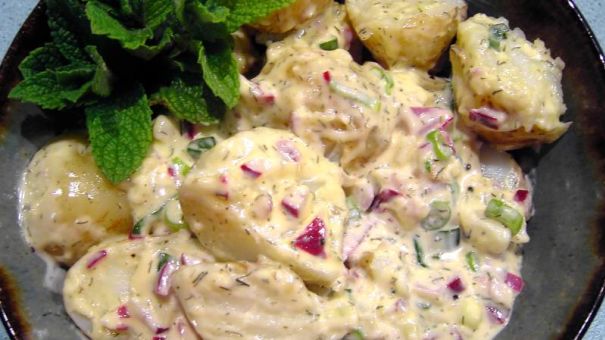 Warm Mustard Potato Salad recipe