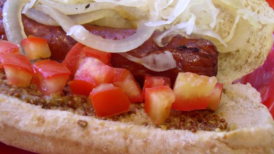 Beer Simmered Brats recipe