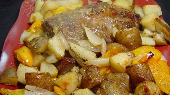 Oven Tri Tip With Rosemary Garlic Vegetables recipe