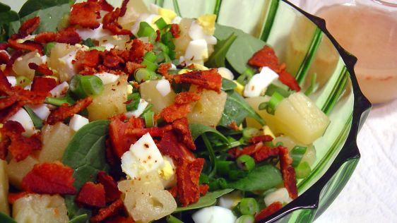 Baby Spinach N Pineapple Salad recipe